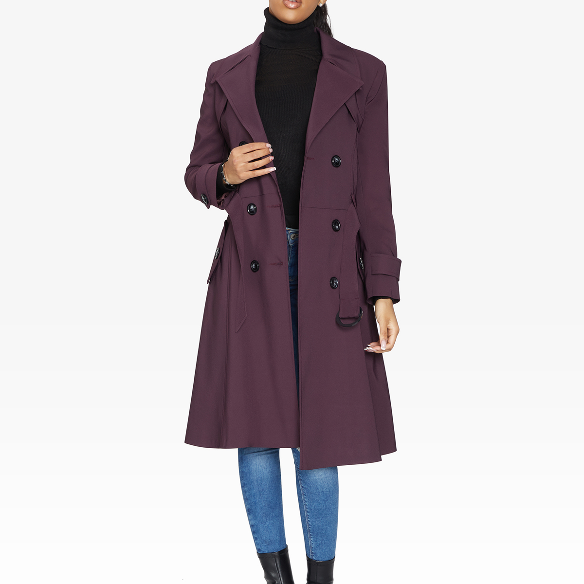 Spring/Summer Double Breasted Trench Mac Coat (1201-SP)