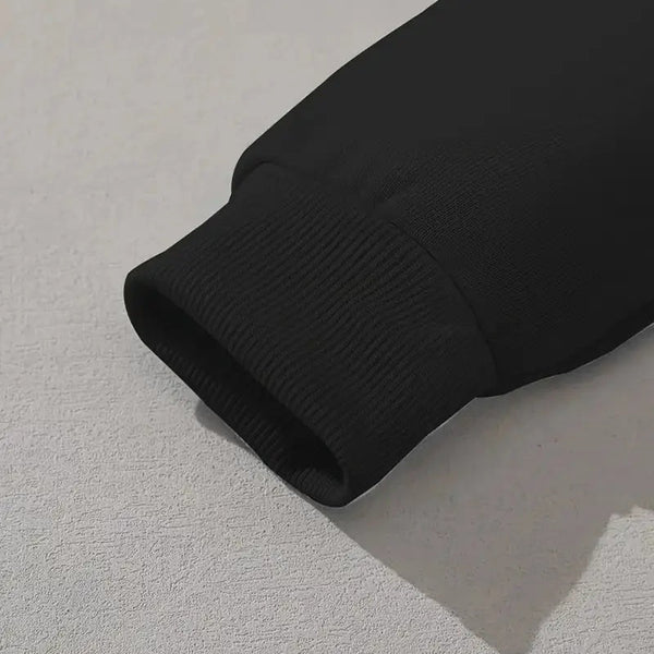 Men's Basic Pullover Hoodie – Soft Polyester Blend Streetwear