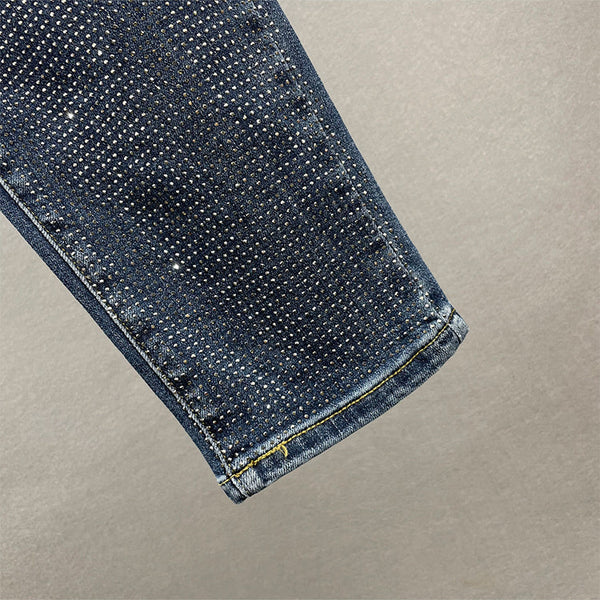 Midnight Spark Rhinestone Jeans – Haute Edition 25