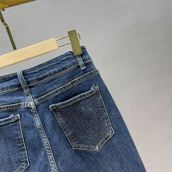 Midnight Spark Rhinestone Jeans – Haute Edition 25