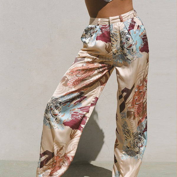 Kayda Satin Wide Leg Pants