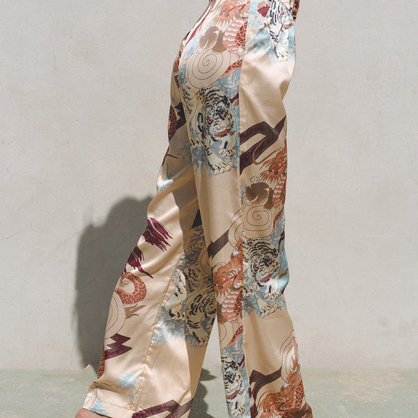 Kayda Satin Wide Leg Pants