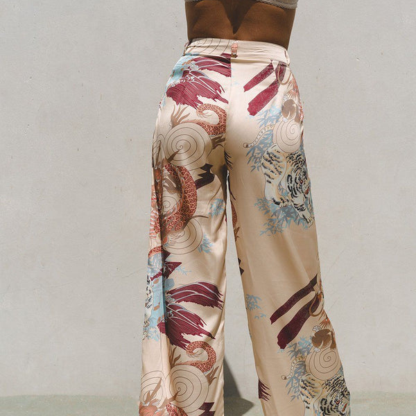 Kayda Satin Wide Leg Pants