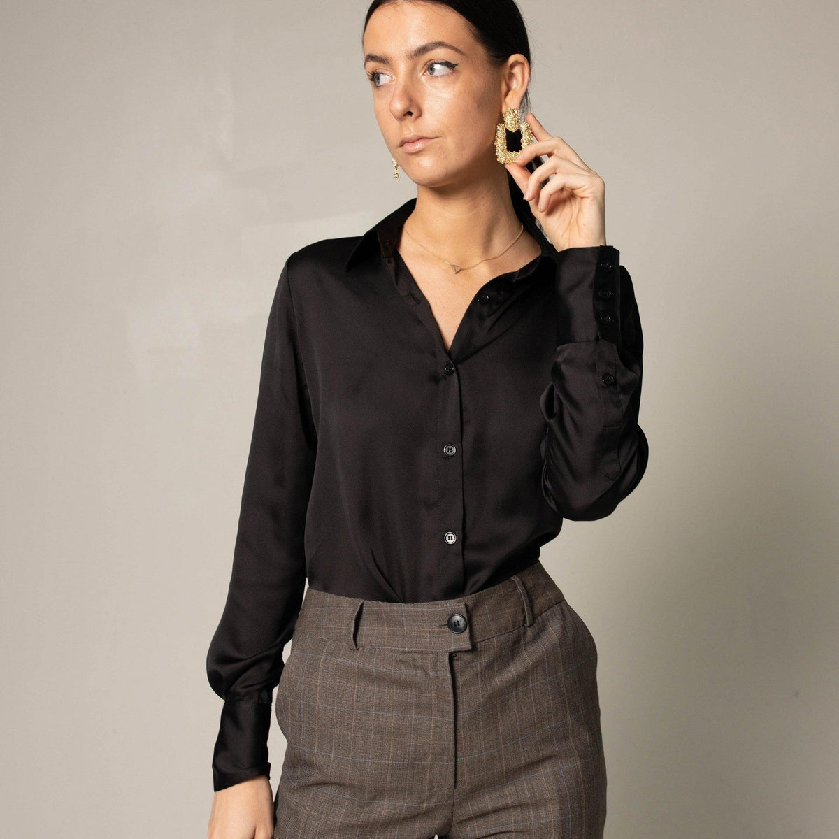 Womens Straight Leg Wool Pants – Tailored Wool Trousers