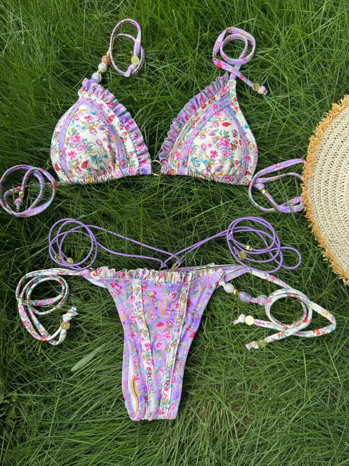 Sexy Triangle Mini Bikini Sets Micro Thongs Swimsuit Women Bathing