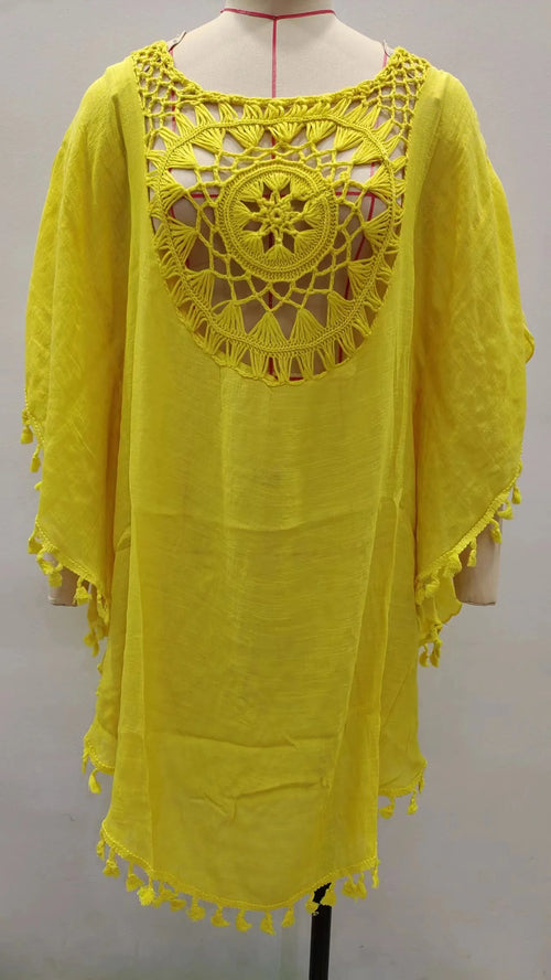 CROCHET BIKINI Cover Up Sexy Swimsuit Beach Dress Women 2023 Summer