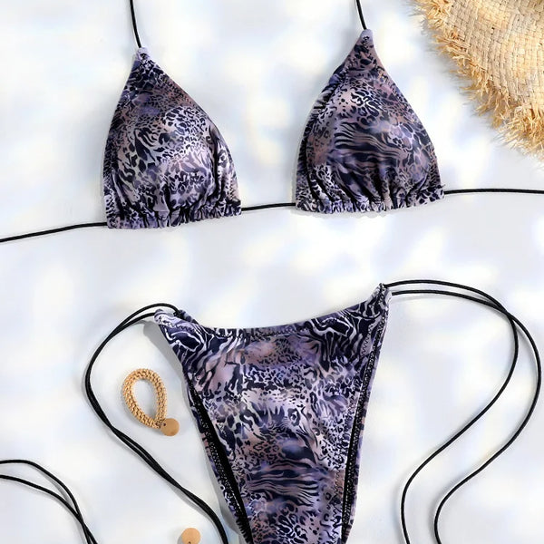 Sexy Triangle Mini Bikini Sets Micro Thongs Swimsuit Women Bathing