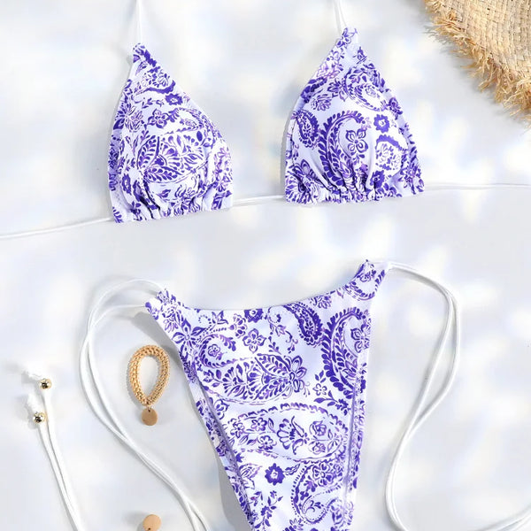Sexy Triangle Mini Bikini Sets Micro Thongs Swimsuit Women Bathing