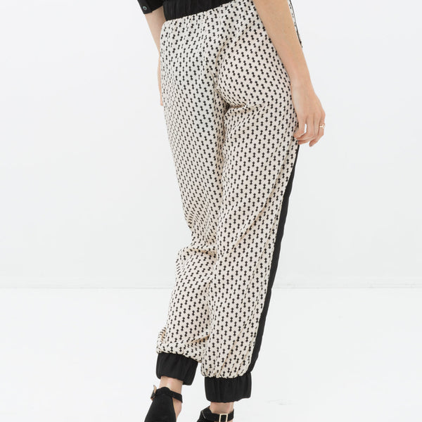 Women's Printed Casual Cuffed Hem Pants