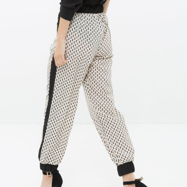 Women's Printed Casual Cuffed Hem Pants