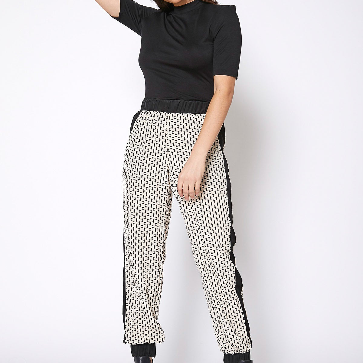 Women's Printed Casual Cuffed Hem Pants