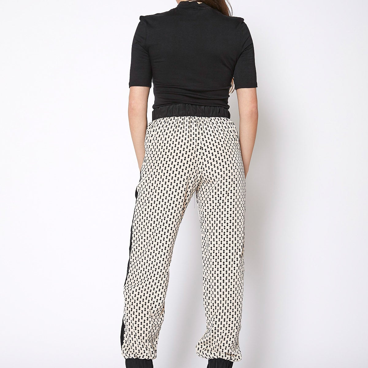 Women's Printed Casual Cuffed Hem Pants