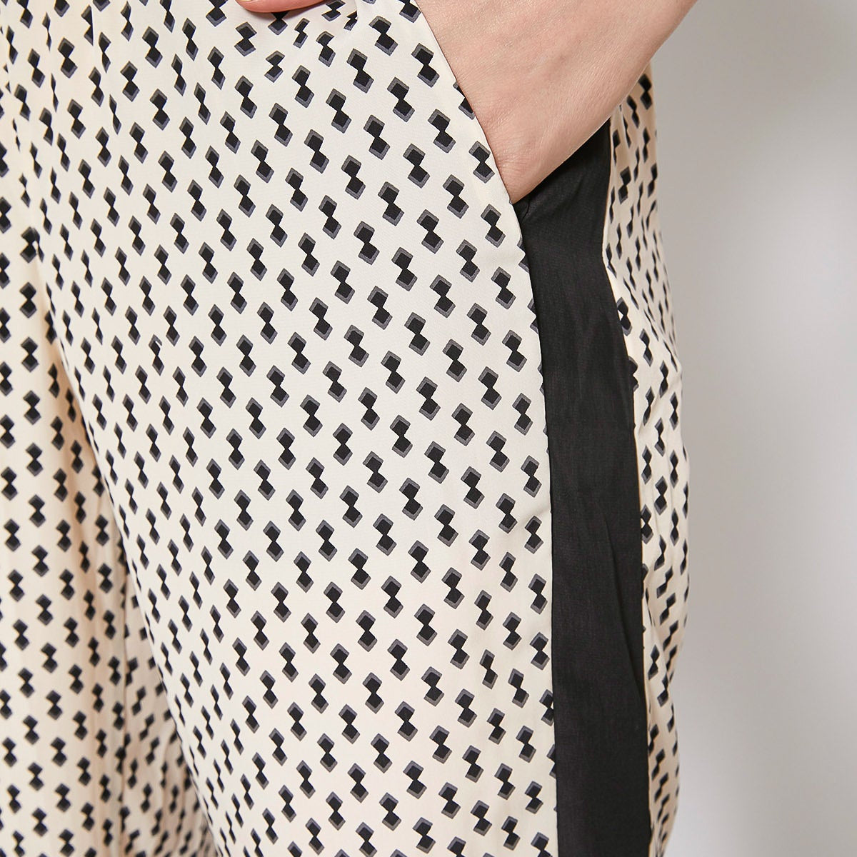 Women's Printed Casual Cuffed Hem Pants