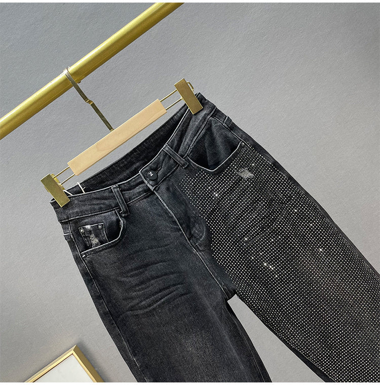 Midnight Spark Rhinestone Jeans – Haute Edition 25