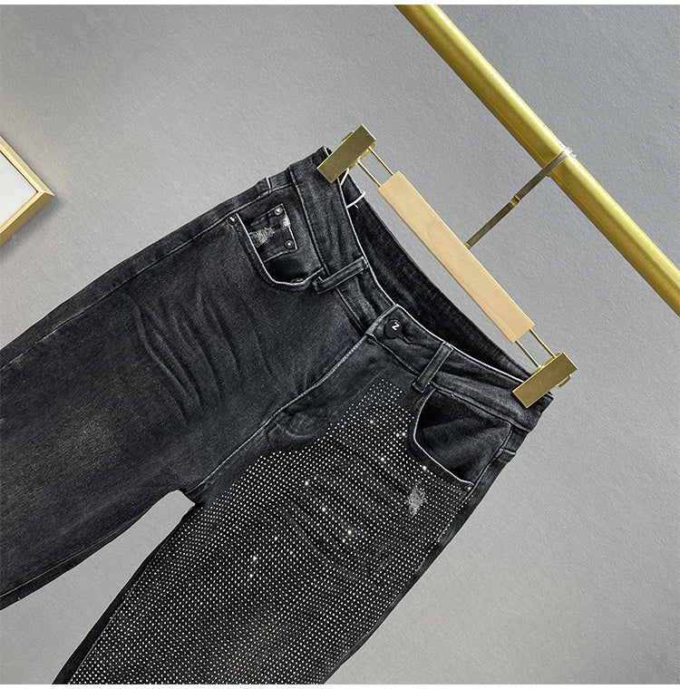 Midnight Spark Rhinestone Jeans – Haute Edition 25