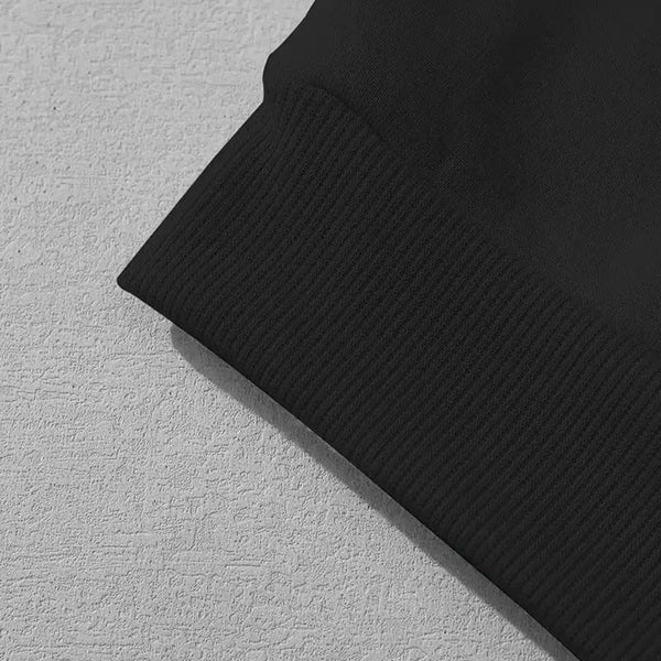 Men's Basic Pullover Hoodie – Soft Polyester Blend Streetwear