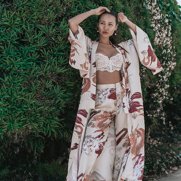 Kayda Satin Wide Leg Pants