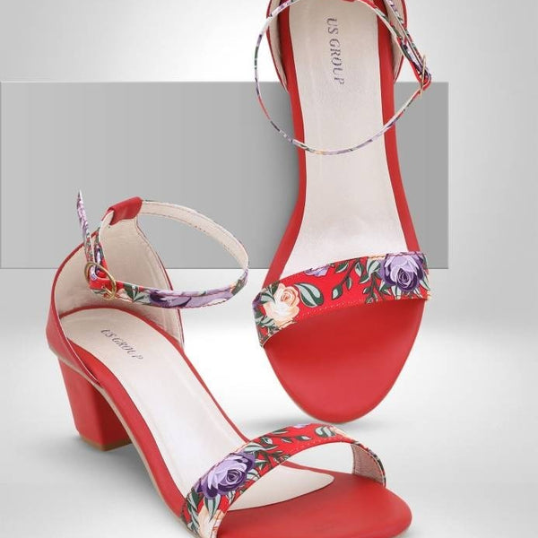 Women Red Heels Sandal