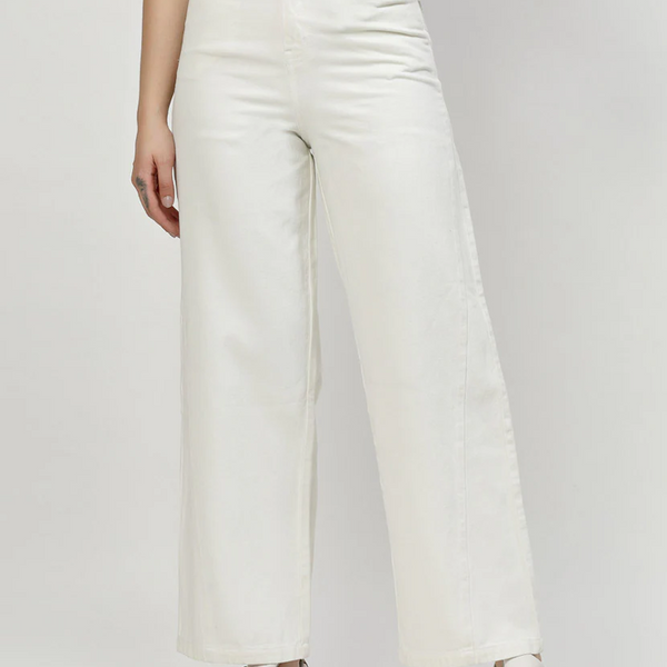 Women High Rise Denim Jeans(Size32)(Colorwhite)